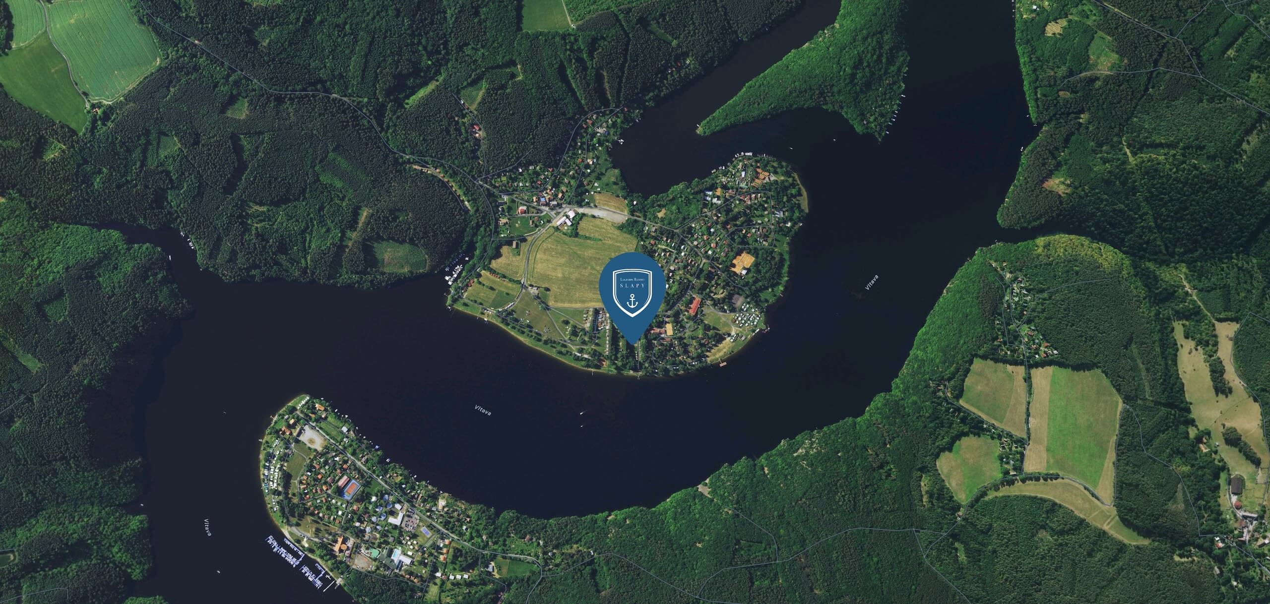 Poloha Lakeside resort Slapy
